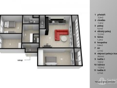 Pronájem bytu 4+kk 91 m², Fantova, Praha 13 - Stodůlky – fotografie 26