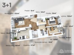 Prodej bytu 3+1, 100,4 m2, Praha - Podolí – fotografie 23