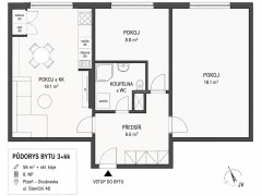 Prodej bytu 3+kk, 58 m², Plzeň – Doubravka, ul. Staniční – fotografie 12